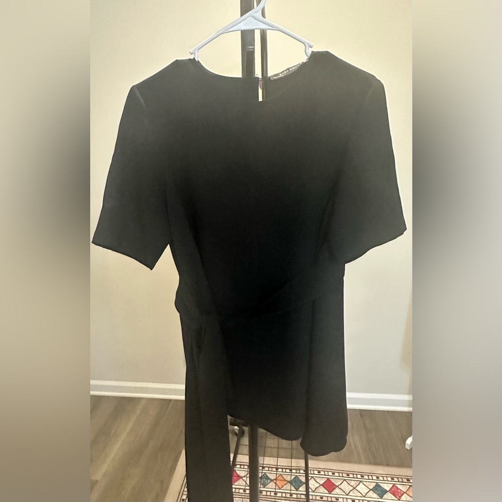 Zara Black Short Sleeve Top